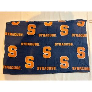 Syracuse University Pillowcase Navy‎ Blue Orange S Logo Dorm Room Decor